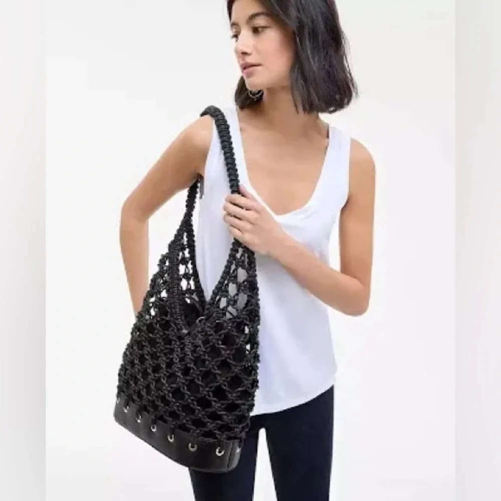 INC International Women’s Kahtt Macrame Hobo Bag,